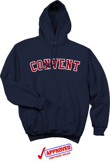 CONVENT - Port & Company - Tackle Twill Fleece Pullover Hooded Sweatshirt, Navy